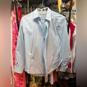 Burberry Baby Blue men’s button up shirt - size medium
